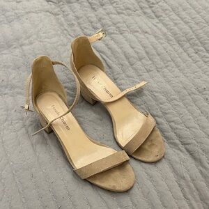 Tan Women's Bridesmaid Nude Heel Open Toe